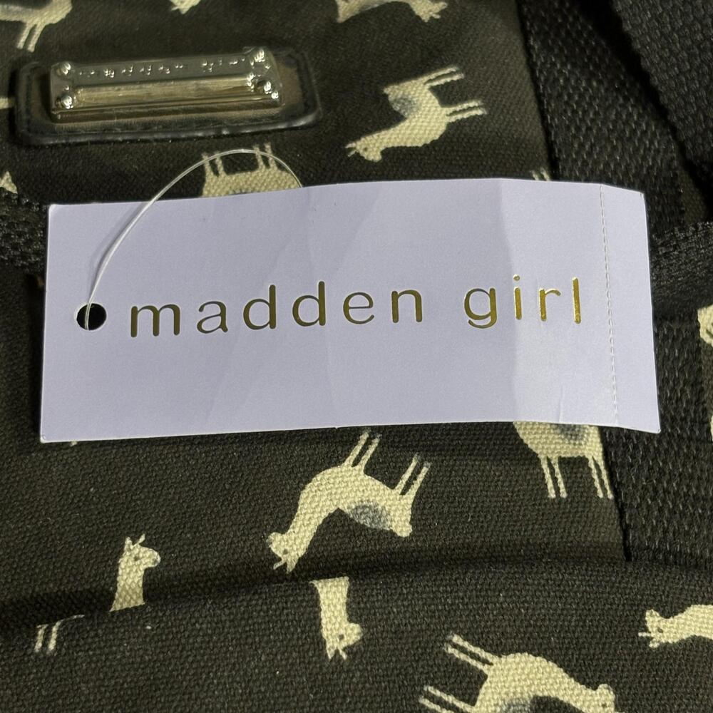 Madden Girl Backpack Womens Llama Print Casual School Bookbag MG-4572 - Picture 6 of 14